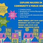 Explore Majors in Community & Public Service on September 18, 2018